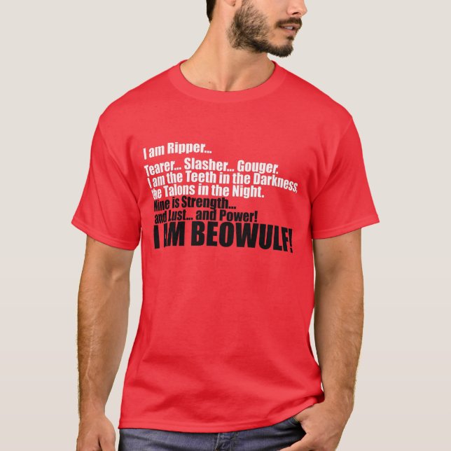 T-shirt Je suis BEOWULF (Devant)