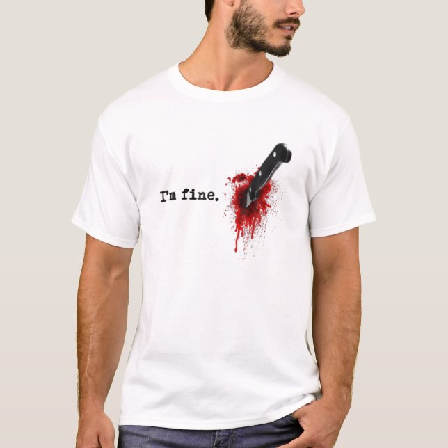 T-shirt Je suis bien sanglant (Devant)