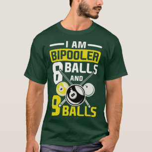 T-shirt Je suis Bipooler billard sport de sauvetage huit b