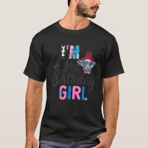 T-shirt Je suis Birthday Girl Farm Cow 1 St Birthday Girl