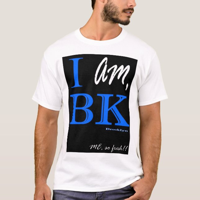 T-shirt Je suis BK - bleu de noir - les hommes (Devant)