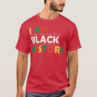 T-shirt Je suis Black History BLM Black History Mois Cadea