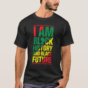 T-shirt Je suis Black History et Black Future Fière Africa