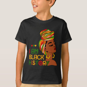 T-shirt Je Suis Black History Mois African American Junete
