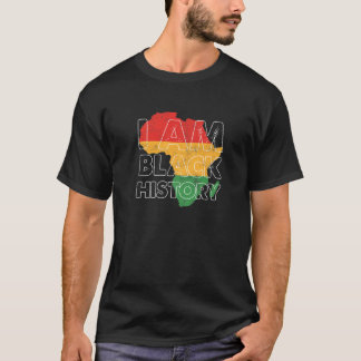 T-shirt Je Suis Black History Mois African American Pride