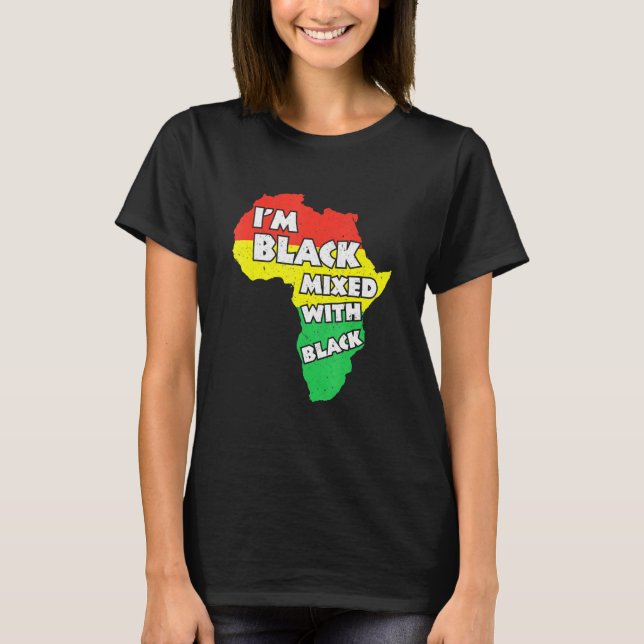 T-shirt Je Suis Black History Mois African American Pride  (Devant)