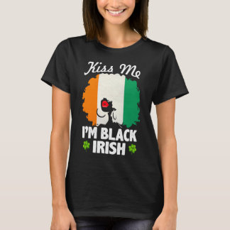 T-shirt Je suis Black Irish St Patrick's Day, femme africa