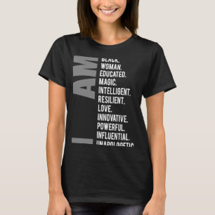 T-shirt Je Suis Black Women Educated Magic Black History l