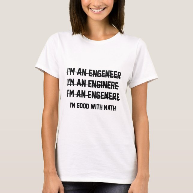 T-shirt Je suis bon avec les maths (Devant)