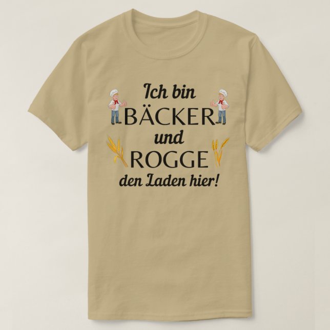T-shirt Je suis boulanger et agiter le magasin ici (Design devant)