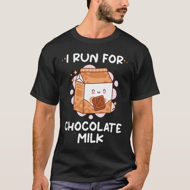 T-shirt Je Suis Candidat Au Chocolat Lait Alimentaire Grap (Devant)