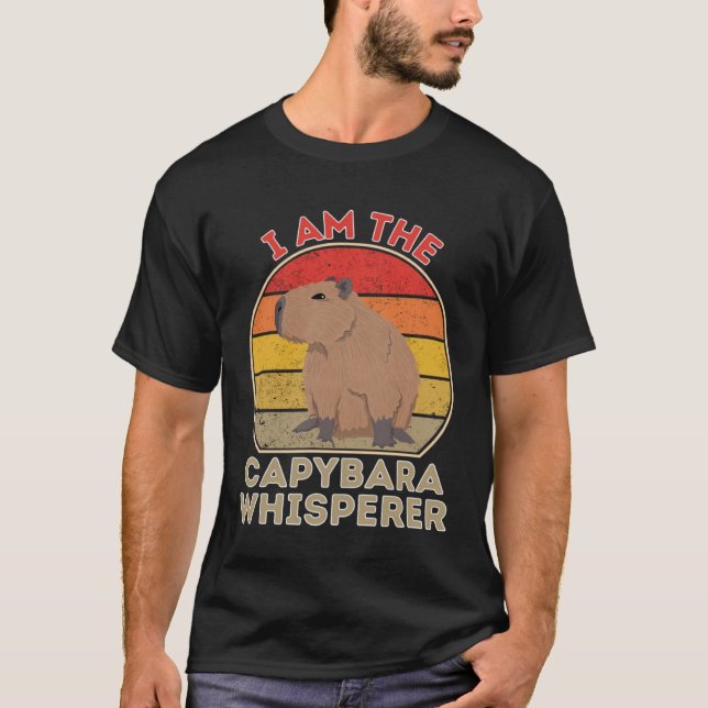 T-shirt Je Suis Capybara Whisperer (Devant)