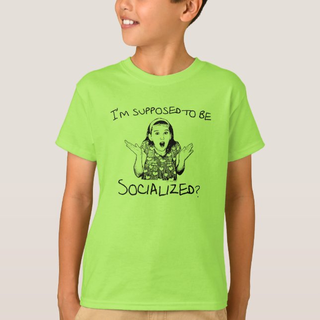 T-shirt Je suis censé être eu une vie sociale ? (Devant)