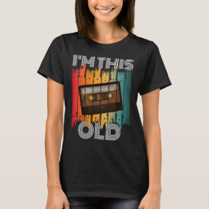 T-shirt Je Suis Cette Vieille Cassette Rétro Classique