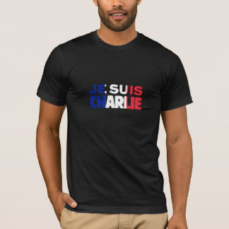 T-shirt Je Suis Charlie - je suis Charlie tricolore de la