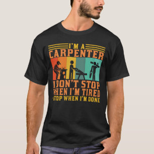 T-shirt Je suis charpentier menuisier charpentier