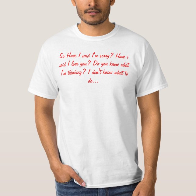 T-shirt Je suis chemise mystérieuse (Devant)