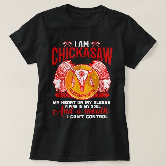 T-shirt Je Suis Chickasaw Native Fier - Native American T- (Design devant)