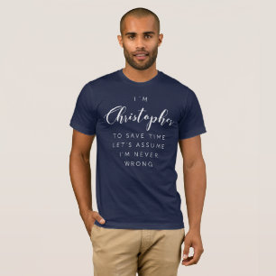 T-shirt Je suis Christopher
