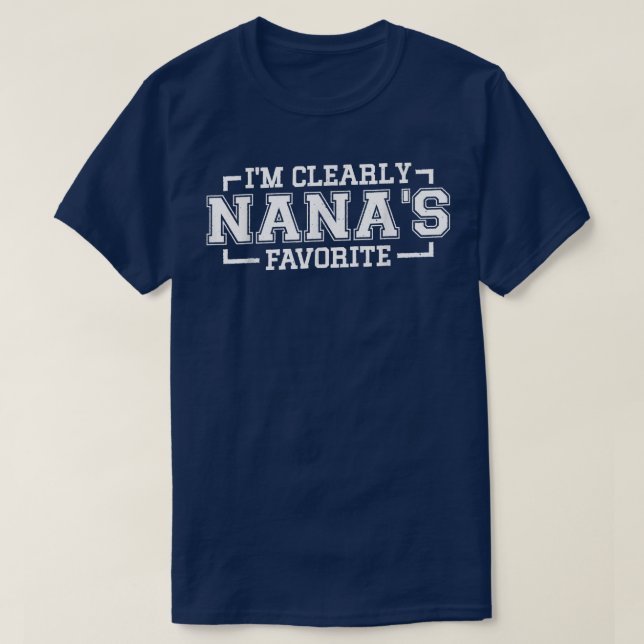 T-shirt Je suis clairement le Favori de Nana, petite-fille (Design devant)