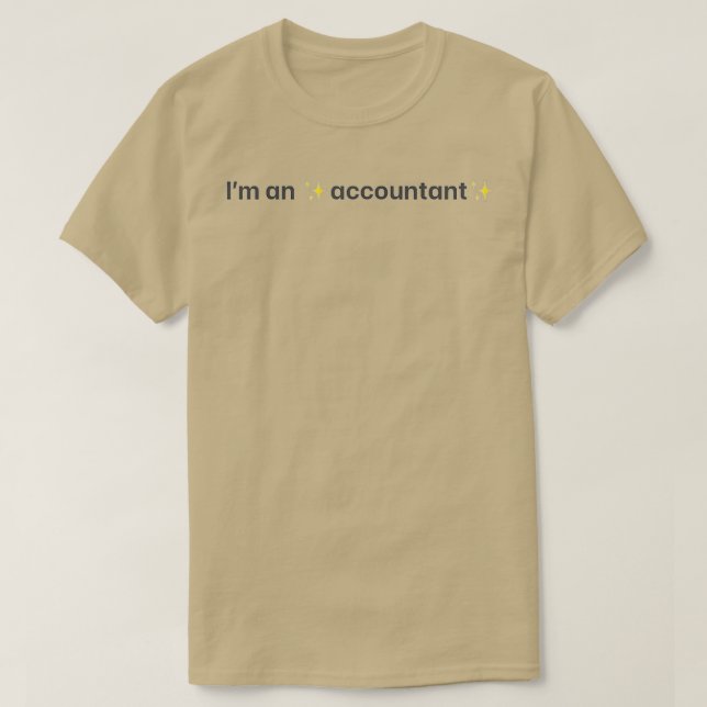 T-shirt Je suis comptable 6 (Design devant)