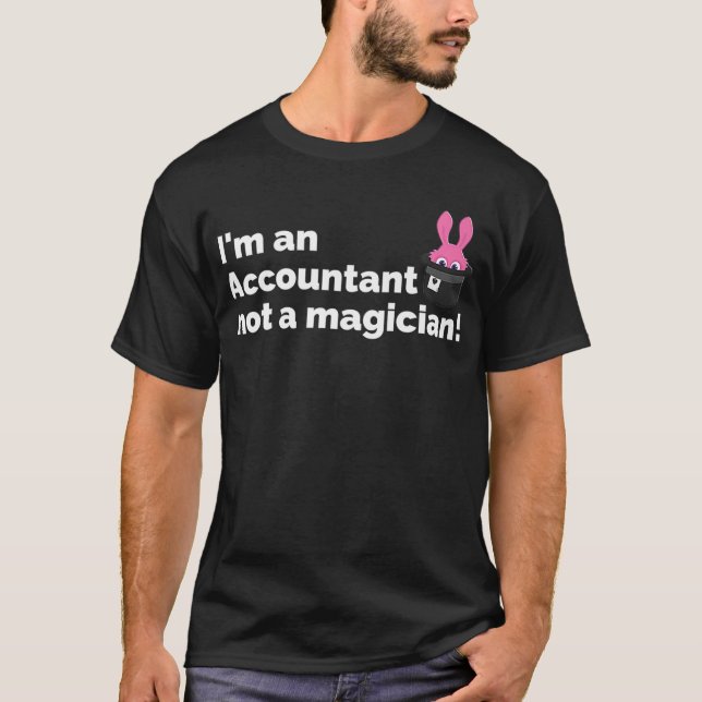 T-shirt Je suis comptable, pas un compte d'impôt drôle de  (Devant)