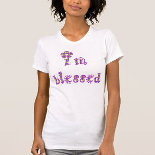 T-shirt Je suis conception bénie de plaid