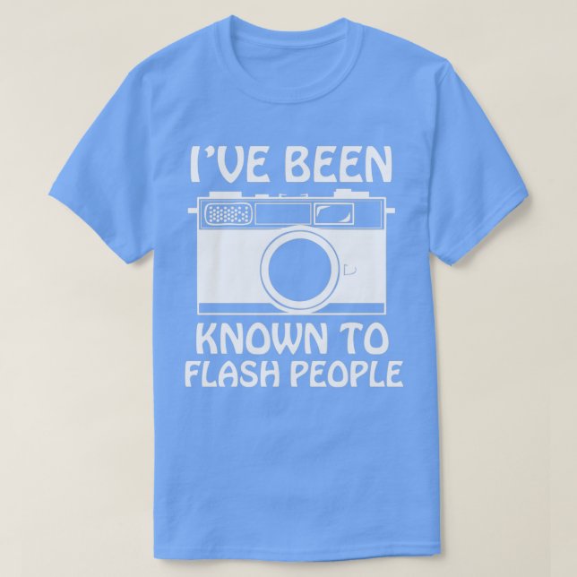 T-shirt Je suis connu pour Flash People Photogr (Design devant)