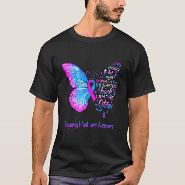 T-shirt Je Suis Conscience De La Tempête De La Grossesse I (Devant)