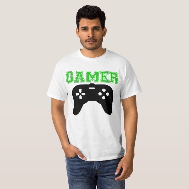 T-shirt Je suis contrôleur de gamer (Devant entier)