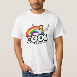 T-shirt Je suis Cool avec - Rainbow Jesus
