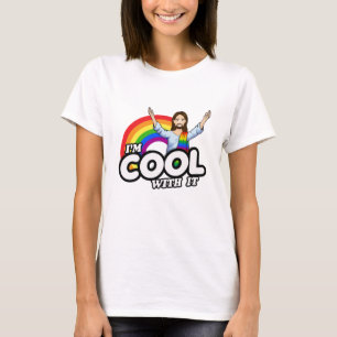 T-shirt Je suis Cool avec - Rainbow Jesus
