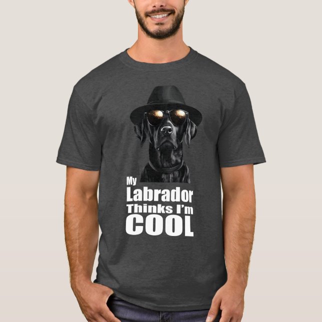 T-shirt Je suis Cool Black Lab (Devant)