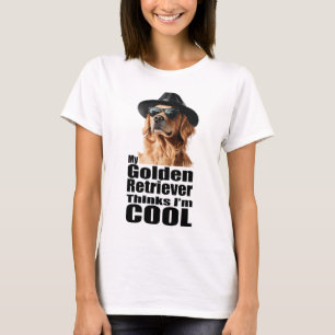 T-shirt Je suis Cool Golden Retriever