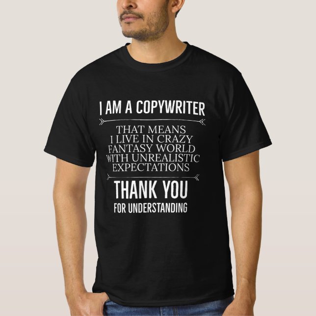 T-shirt Je suis copywriter (Devant)