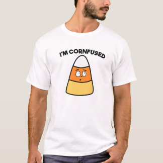 T-shirt Je suis Cornfused Candy Corn Cute Kawaii Kids Adul