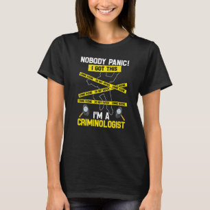 T-shirt Je suis Criminologue Criminologie Criminologie Scè