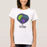 T-shirt Je suis Culturé Funny Bacteria Pun<br><div class="desc">Je suis Culturé Funny Bacteria Pun comporte un tas de bactéries mignonnes. Funny Pun cadeau pour la famille et les amis qui aiment faire des puns de bactéries cultivées.</div>