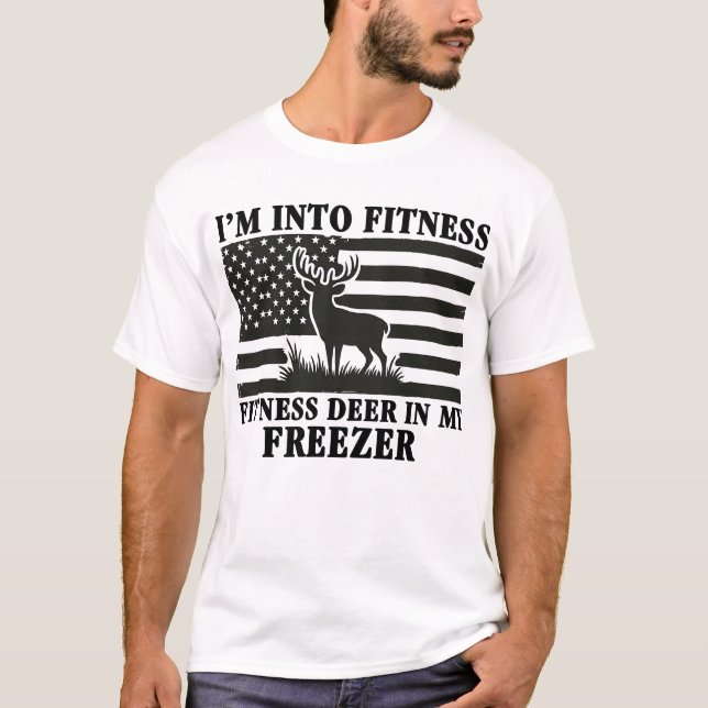 T-shirt Je suis dans Fitness Deer dans My Freezer Deer H (Devant)