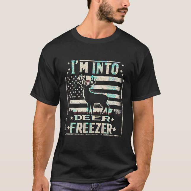 T-shirt Je suis dans Fitness Deer Freezer Funny Deer Chass (Devant)
