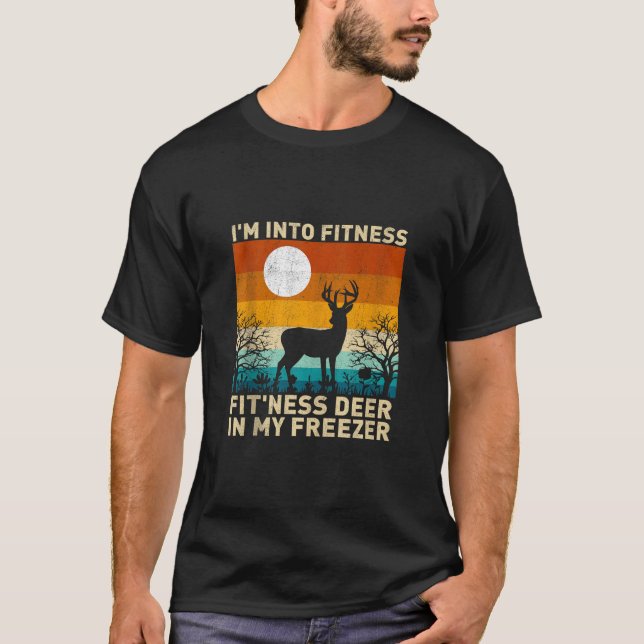 T-shirt Je suis dans Fitness Fit ness Deer Dans Mon Congél (Devant)