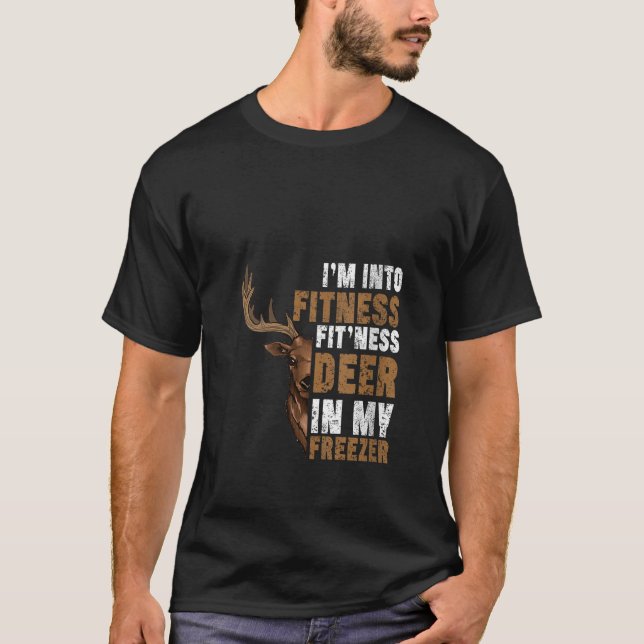 T-shirt Je suis dans Fitness Fit ness Deer Dans Mon Freeze (Devant)