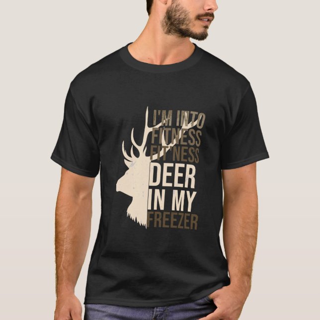 T-shirt Je suis dans Fitness Fit ness Deer Dans Mon Freeze (Devant)