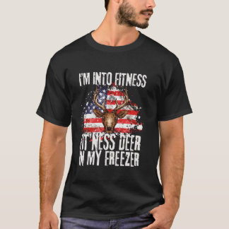 T-shirt Je suis dans Fitness Fit ness Deer Dans Mon Freeze