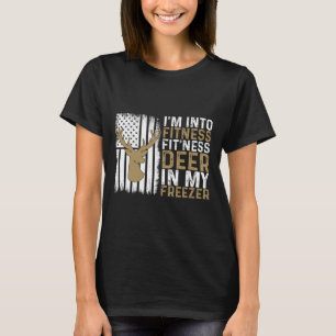 T-shirt Je suis dans Fitness Fitness Deer dans mon Congéla