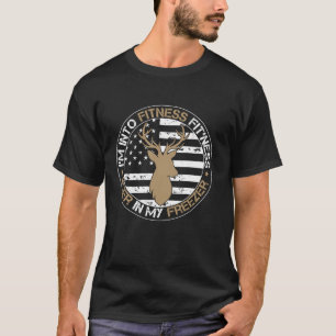 T-shirt Je suis Dans Fitness Fitness Deer Dans Mon Freezer