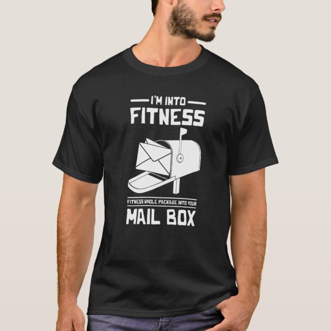 T-shirt Je suis dans Fitness Fitness Forfait Postal Servic (Devant)