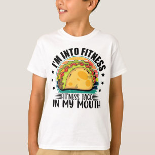 T-shirt Je suis dans Fitness Fit'ness Taco Dans Ma Bouche