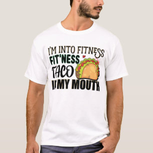 T-shirt Je suis dans Fitness Fitness Taco Dans Mes Tacos D