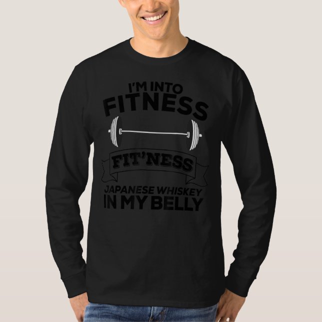T-shirt Je suis dans Fitness Fit'ness Whiskey japonais dan (Devant)